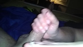 POV handjob by my lovely wifes friend while they make out. Tongues and oil