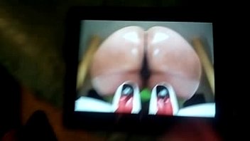 Playing &_ Jerking My Shaved Cock &_ Balls on dat Big Phat Curvy Latina Azz